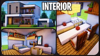 Cara Membuat Dekorasi amp Interior Rumah Modern 27   Minecraft Modern Pt36 [upl. by Eniamrej129]