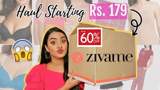 Starting Rs 179 HUGE ZIVAME Sale Try On HAUL  Upto 60 Off  shopped for boyfriends mom [upl. by Rizan]