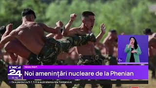 Coreea de Nord amenință că va folosi „fără ezitare” arma atomică în cazul unui atac [upl. by Zawde]