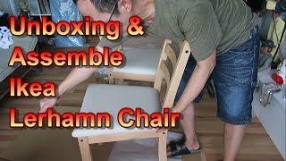 Unboxing How to assemble Ikea Lerhamn Chair [upl. by Tawsha]