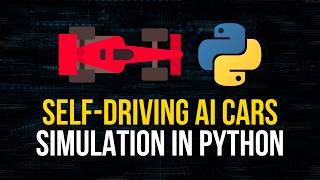 SelfDriving AI Car Simulation in Python [upl. by Neelhtak352]