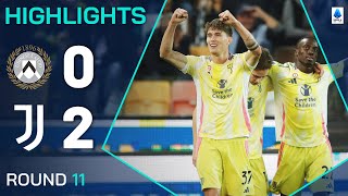 UDINESEJUVENTUS 02  HIGHLIGHTS  Comfortable away win for the bianconeri  Serie A 202425 [upl. by Eihctir]