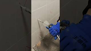 Tile hollow repair process  good tools and machinery make the job easy [upl. by Bernard786]