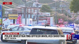 Officerinvolved shooting in West Haven [upl. by Auqinimod]