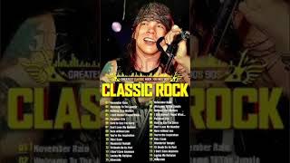 Best Classic Rock Songs 80s 90s Full Album  Guns N Roses Nirvana Ledzeppelin AerosmithREM [upl. by Hsiekal]