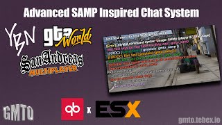 gmtosamp  Advanced SAMP Inspired Chat System FiveM  ESX amp QB [upl. by Montagna]