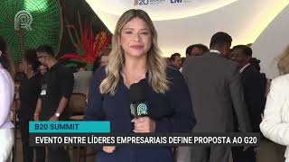 B20 Summit  Evento entre líderes empresariais define proposta ao G20 [upl. by Aicnom]