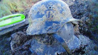 EXCAVATIONS OF DEEP GERMAN DUGOUTS  FOUND WWII SOLDIERS [upl. by Durr983]