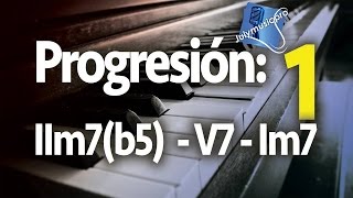 13 Progresión en Menor IIm7b5  V7  Im7 [upl. by Helve]