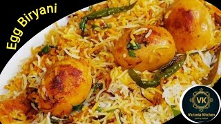 Restaurant Style egg biryani انڈے کی بریانی  anda dum biryani  Victoria kitchen ❤️ [upl. by Eide]