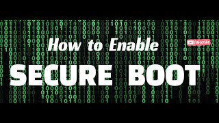 How to enable Secure Boot in Windows 11 Bios Secure Boot Method [upl. by Erle]