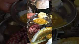 Street food chole Bhature trending indianstreetfood viral shortsfeed shorts cholebhature [upl. by Arahahs842]