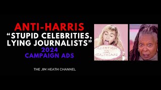 2024 AntiHarris Stupid Celebrities Lying Journalists Ad [upl. by Ainimreh199]