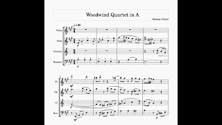 Woodwind Quartet in A Major [upl. by Ellehcsor]