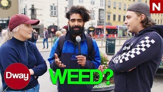 Dway  Arman på gata Bør cannabis legaliseres med Sondre Hansmark og Silje Hjemdal  discovery [upl. by Otilrac456]