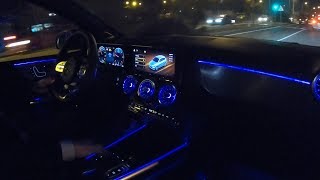 2019 Mercedes B Class Drive Review  AMBIENT LIGHTING B220d Acceleration [upl. by Sidnak857]