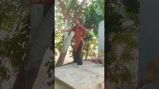 Engada Antha Manja Saree dance trending [upl. by Ahsenek878]