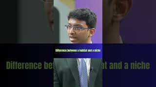 Difference Between A Habitat And A Niche I IAS Mock Interview viralvideo upsc ias gkgs [upl. by Ik231]