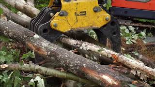 Cleaning Up with an Engcon Tiltrotator and Grapple [upl. by Htebazie310]