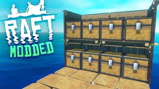 THE MINECRAFT CHEST MOD Raft Modded Episode 2 [upl. by Lira]