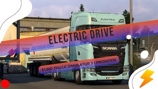 ETS2 Electric Scania Test Drive  Quiet ASMR Driving  New Technology [upl. by Cirdor]