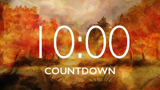 10 Minute Fall Leaves Timer with Relaxing Music and Alarm 🎵⏰ [upl. by Giule]