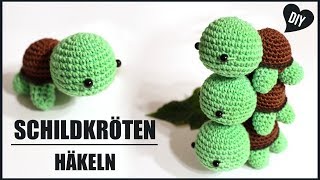 Schildkröte häkeln  Tiere Häkelanleitung  Amigurumi DIY by Pfirsichteufel [upl. by Sarge]