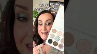 ✨ MORPHE RICH amp FOILED GOING PLATINUM EYESHADOW PALETTE 🎄 beauty shorts holiday [upl. by Trauner605]