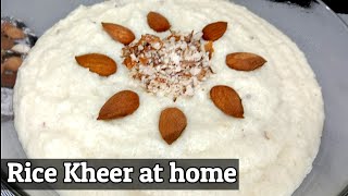 Rice Kheer At Home  Ummy Maryams kitchen  Kachay Chawalon ki kheer [upl. by Holzman835]