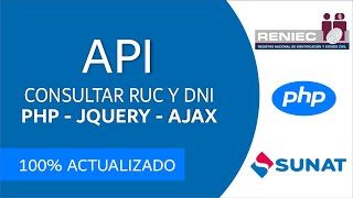 ✅API CONSULTA RENIEC DNI Y RUC CON PHP ✅ METODO 2023 ACTUALIZADO [upl. by Isleen]