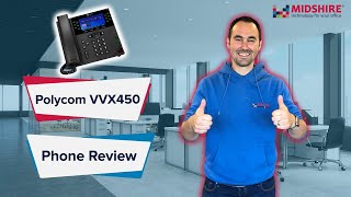 Polycom Review I Polycom VVX450 Phone Review [upl. by Arela764]