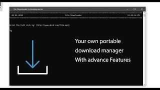 Python Project File Download Manager [upl. by Essenaj]