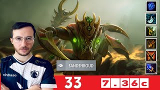 DOTA 2 Liquid33 the SAND KING OFFLANE 736c [upl. by Irok]