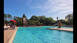 Disneys Coronado Springs Resort Dig Site—Lost City of Cibola pool Tour from the boys [upl. by Philipines590]