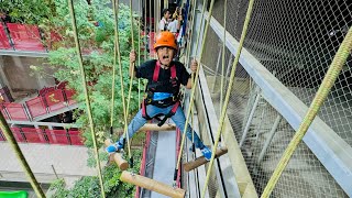 Ali ny Army training kr li 😱  Adventure course in Karachi  Ali ny climbing 😳 [upl. by Doretta92]