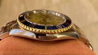 Submariner 16613T Champagne SERTI Dial [upl. by Htrag]