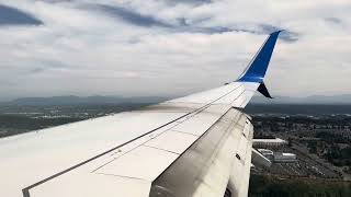 Full unedited approachlanding at SEA UAL flight 2315 service from SFO to SEA August 3rd 2024 [upl. by Inava]