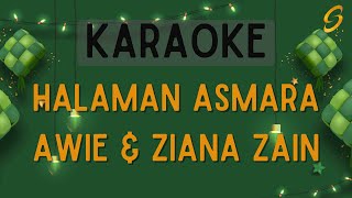 Awie amp Ziana Zain  Halaman Asmara Karaoke [upl. by Leira]