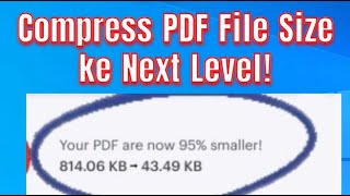 Cara Mudah Compress PDF File Size FREE [upl. by Gipson]