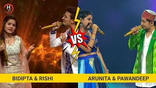 Jo meri manzilon ko jaati hai  Dhadak  Bidipta amp Rishi VS Arunita Pawandeep  Indian Idol  H3d [upl. by Afirahs433]