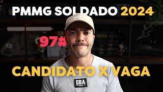 CONCORRÊNCIA PMMG 2024 Candidato por Vaga Soldado CFSd [upl. by Annirtak]