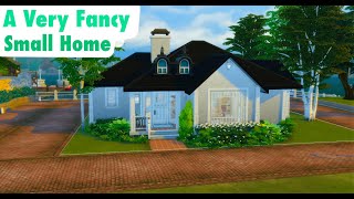 A Very Fancy Small Home Sims 4 No Talking No CC [upl. by Tammany]