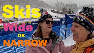 Wide or Narrow skis and the American skier [upl. by Joelle]