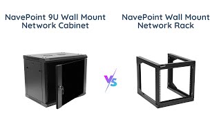 NavePoint 9U Wall Mount Network Cabinet vs Open Frame Network Rack Comparison [upl. by Eniagrom]