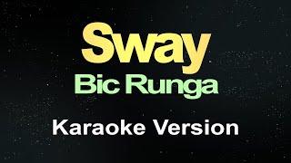 Bic Runga  Sway Karaoke [upl. by Turnheim]