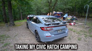 taking my civic hatch camping [upl. by Rennug]