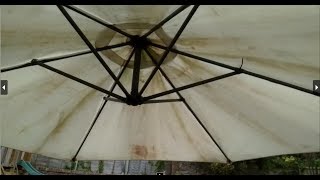 How to replace or Remove Patio Parasol Cover [upl. by Sheply]