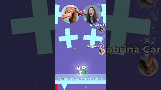 Olivia Rodrigo VS Sabrina Carpenter Singing Hot To GO [upl. by Auot778]