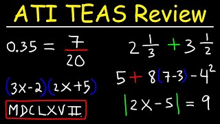 ATI TEAS Test Math Review  Study Guide [upl. by Nitsua]