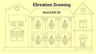 Elevation in AutoCAD 2D Drafting [upl. by Trotta950]